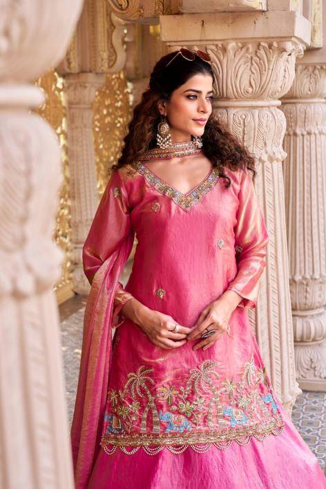 Ram 171 Fendy Pink Bulk Lehenga Choli Suppliers in Ahmedabad